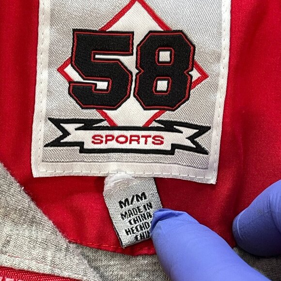 Vintage 58 Sports University of Georgia Bulldogs Windbreaker Medium‎ Red 1/4 Zip - Picture 10 of 14